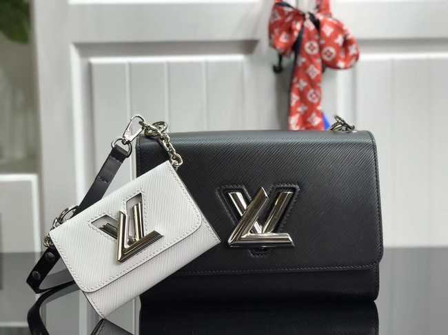 Louis Vuitton Outlet original epi leather TWIST MM M50280 black&white