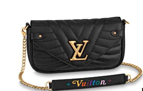 Louis Vuitton Outlet NEW WAVE Chain Bag M63956 black