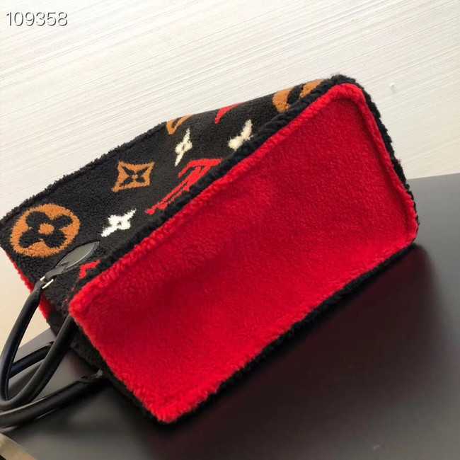 Louis Vuitton Outlet Monogram Canvas Original M44412 black&red