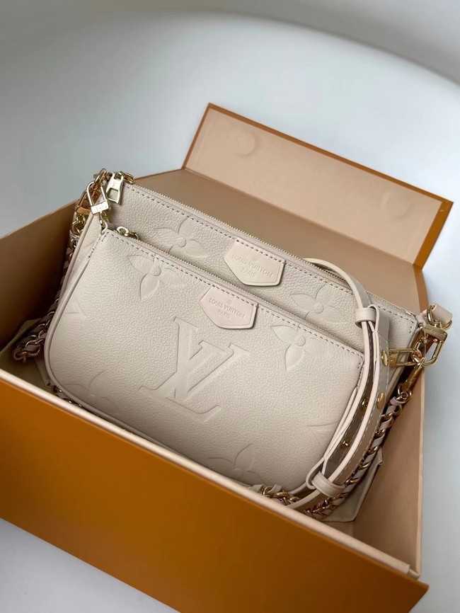 Louis Vuitton Outlet Monogram Empreinte Original Leather M44823 Cream