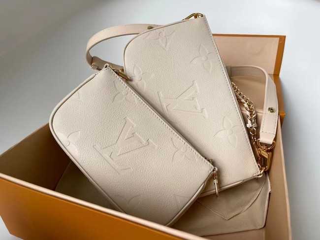 Louis Vuitton Outlet Monogram Empreinte Original Leather M44823 Cream