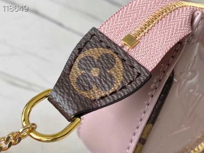 Louis Vuitton Outlet Monogram Vernis MINI POCHETTE ACCESSOIRES M58009 pink