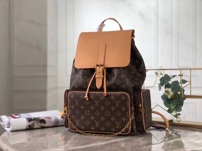 Louis Vuitton Outlet original Monogram Canvas Larg Backpack M44658