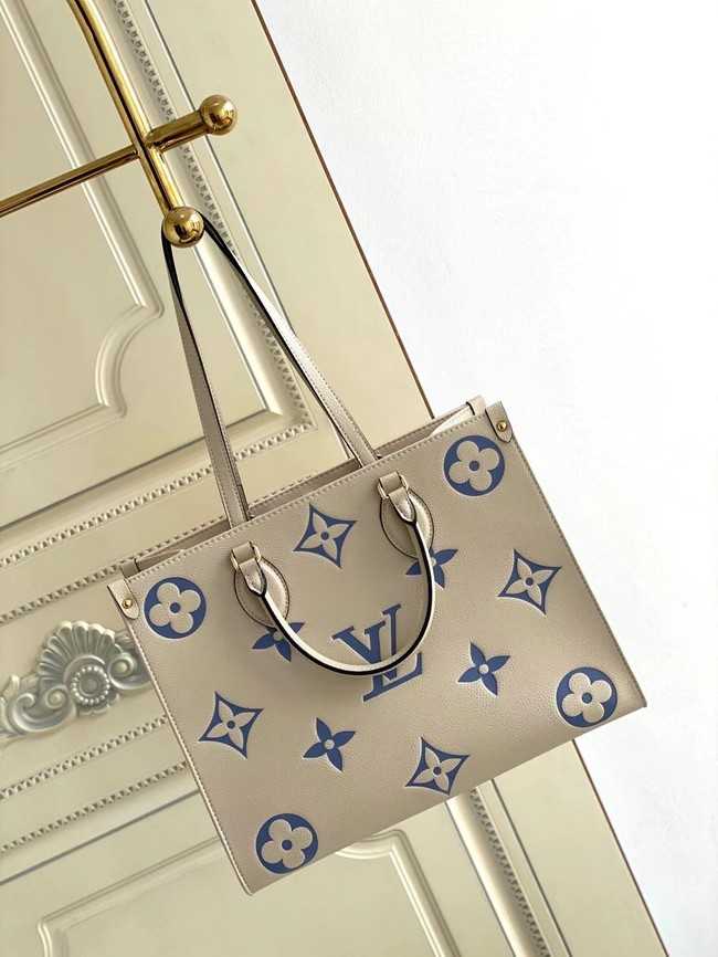 Louis Vuitton Outlet ONTHEGO MM M45494 Cream & blue