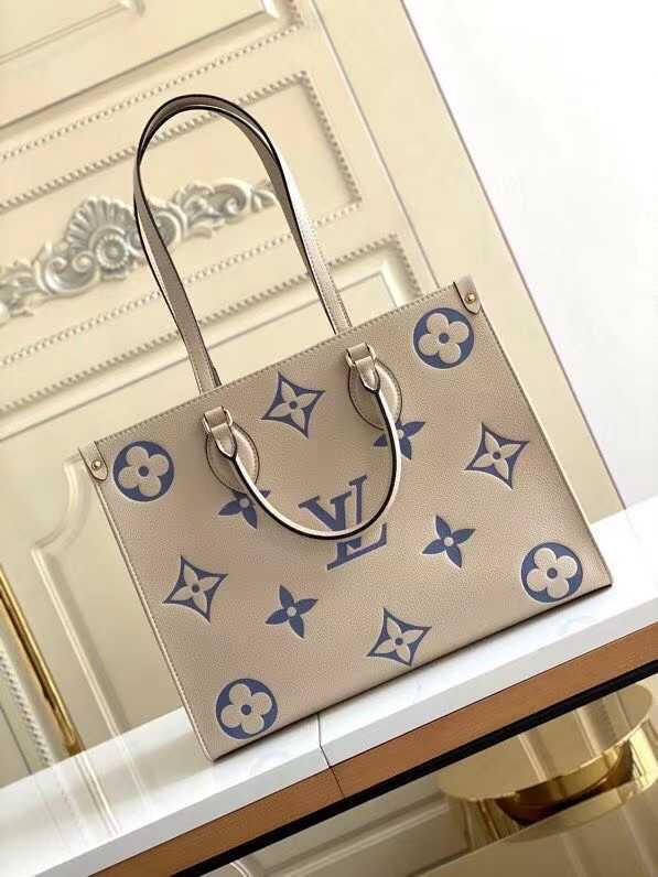 Louis Vuitton Outlet ONTHEGO MM M45494 Cream & blue