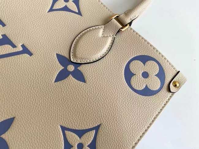 Louis Vuitton Outlet ONTHEGO MM M45494 Cream & blue