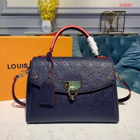 Louis Vuitton Outlet Georges MM Monogram Empreinte Original Leather M53944 Navy