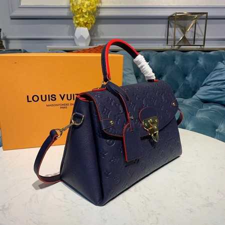 Louis Vuitton Outlet Georges MM Monogram Empreinte Original Leather M53944 Navy