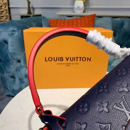 Louis Vuitton Outlet Georges MM Monogram Empreinte Original Leather M53944 Navy