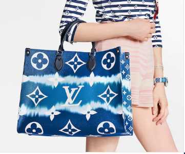 Louis Vuitton Outlet Monogram Canvas Original ONTHEGO M45119 blue