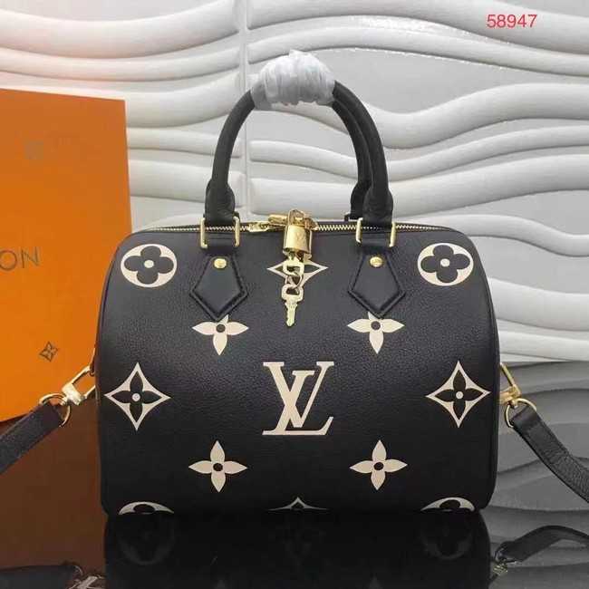 Louis Vuitton Outlet SPEEDY BANDOULIERE 25 M58947 black