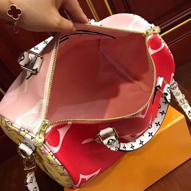 Louis Vuitton Outlet original SPEEDY 30 BANDOULIERE M40391 red