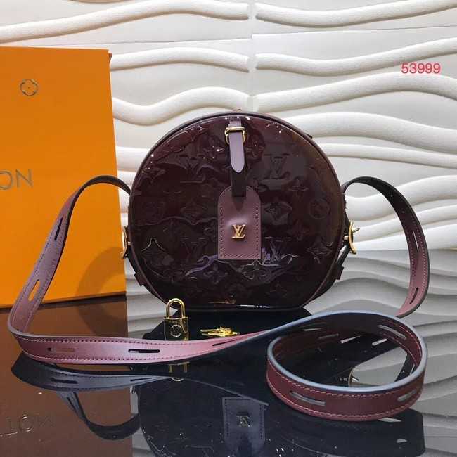 Louis Vuitton Outlet original Monogam vernis BOITE CHAPEAU SOUPLE M53999 purplish