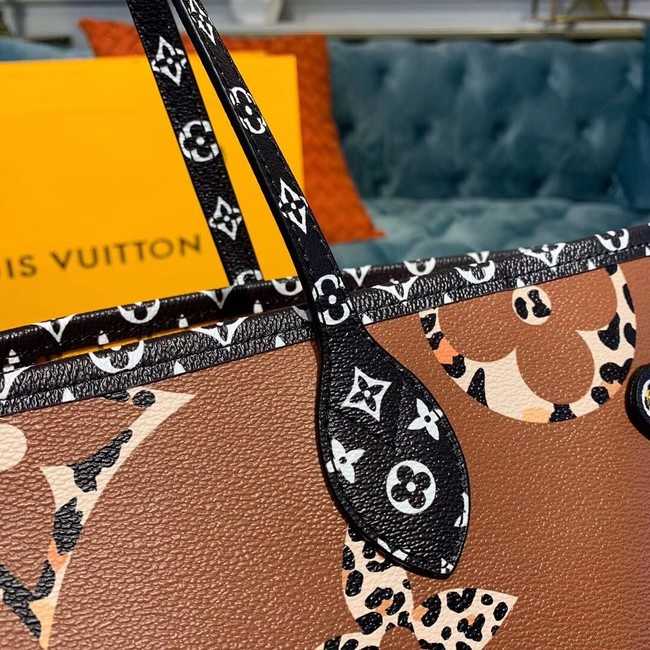 Louis Vuitton Outlet Monogram Canvas Original Leather NEVERFULL MM M44567 Black