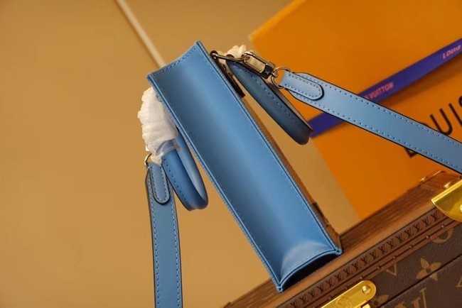 Louis Vuitton Outlet PETIT SAC PLAT M80168 blue