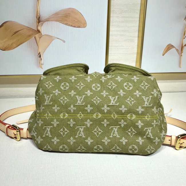 Louis Vuitton Outlet Denim Backpack M44460 green