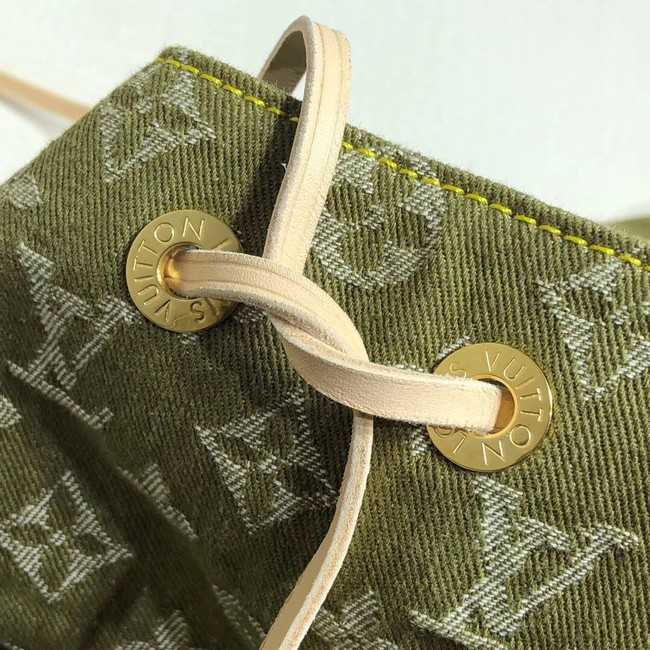 Louis Vuitton Outlet Denim Backpack M44460 green