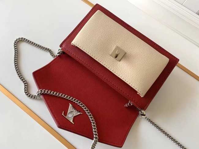 Louis Vuitton Outlet Original MYLOCKME Chain Bag M63471 red&white