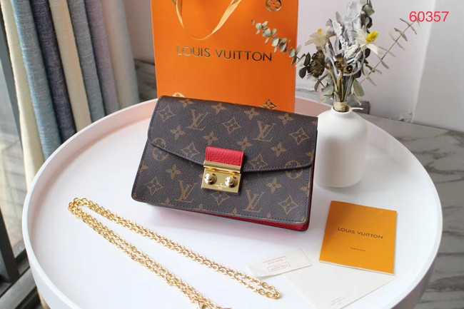 Louis Vuitton Outlet Monogram Canvas Original Chain bag M60357 red