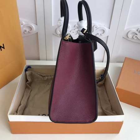 Louis Vuitton Outlet Original Leather CITY STEAMER PM M55062 Black&Wine