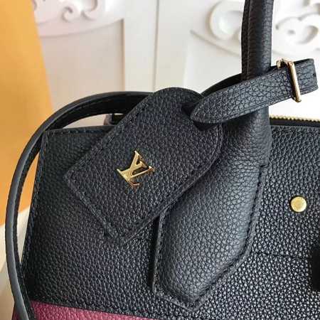 Louis Vuitton Outlet Original Leather CITY STEAMER PM M55062 Black&Wine