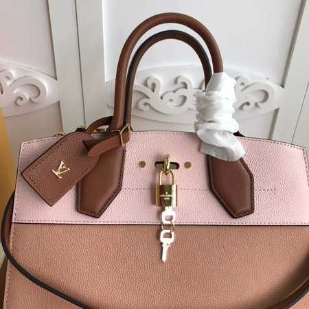 Louis Vuitton Outlet Original Leather CITY STEAMER PM M55062 Pink&Apricot