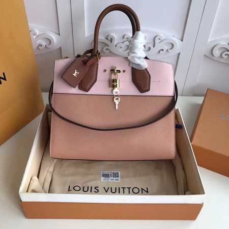 Louis Vuitton Outlet Original Leather CITY STEAMER PM M55062 Pink&Apricot