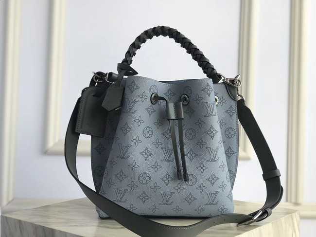 Louis Vuitton Outlet original Mahina Leather MURIA M55800 blue