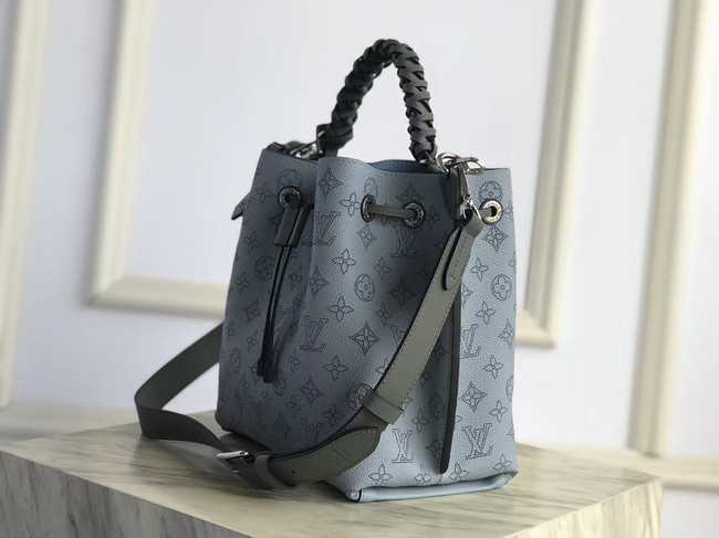 Louis Vuitton Outlet original Mahina Leather MURIA M55800 blue