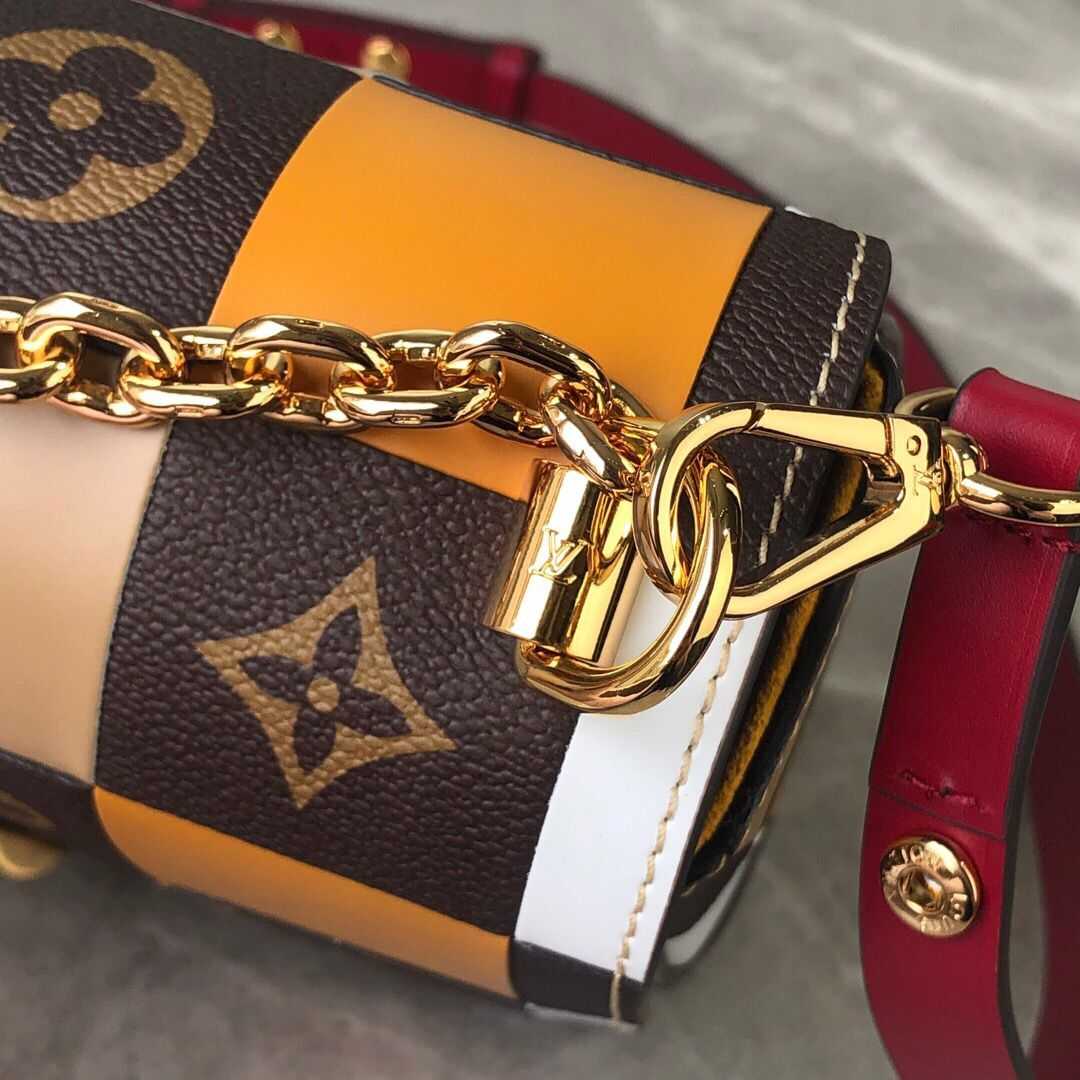 Louis Vuitton Outlet Original TWIST MM M50280 Orange&Brown