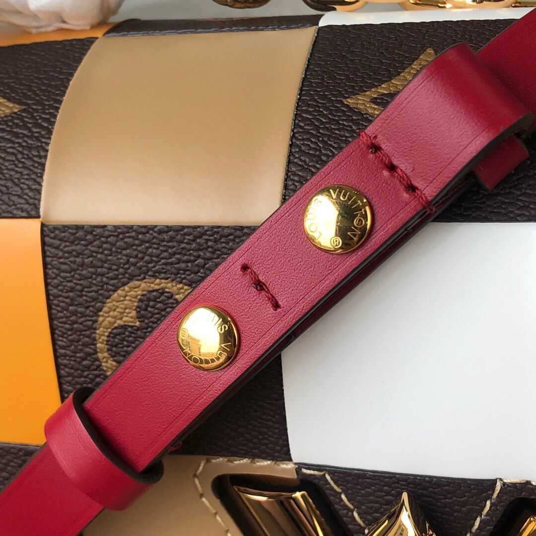 Louis Vuitton Outlet Original TWIST MM M50280 Orange&Brown