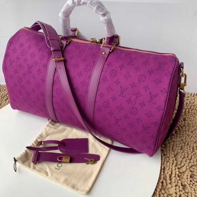 Louis Vuitton Outlet original KEEPALL BANDOULIERE 50 M44644 Violet