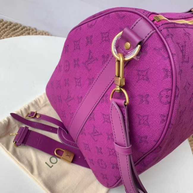 Louis Vuitton Outlet original KEEPALL BANDOULIERE 50 M44644 Violet