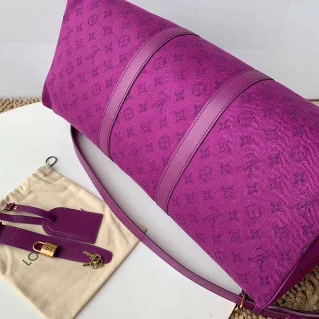 Louis Vuitton Outlet original KEEPALL BANDOULIERE 50 M44644 Violet