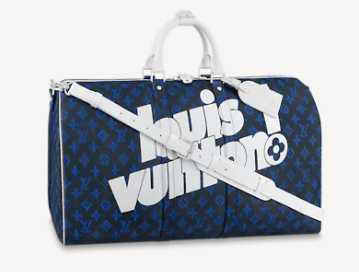 Louis Vuitton Outlet KEEPALL BANDOULIERE 55 M45874 Blue