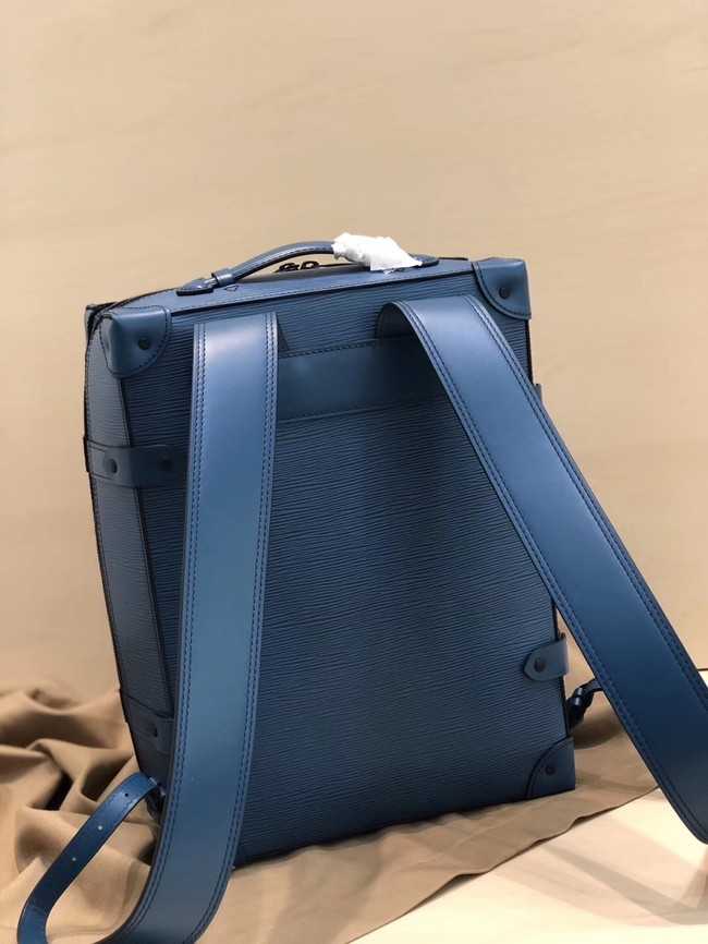 Louis Vuitton Outlet original SOFT TRUNK Backpack M44752 blue