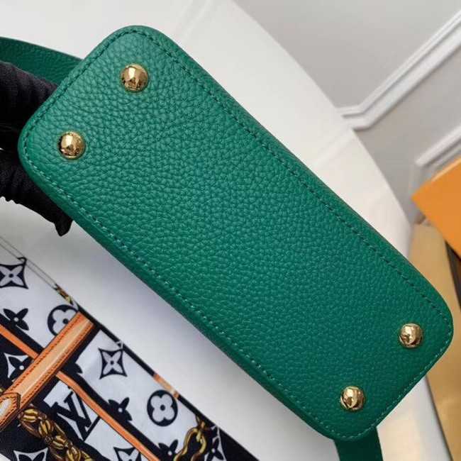 Louis Vuitton Outlet original taurillon leather Capucines Mini N95509 green