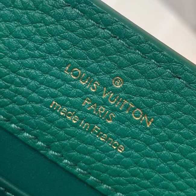 Louis Vuitton Outlet original taurillon leather Capucines Mini N95509 green