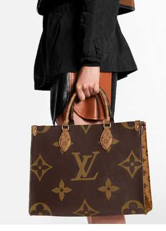 Louis Vuitton Outlet original ONTHEGO Monogram Reverse Medium tote bag M45321