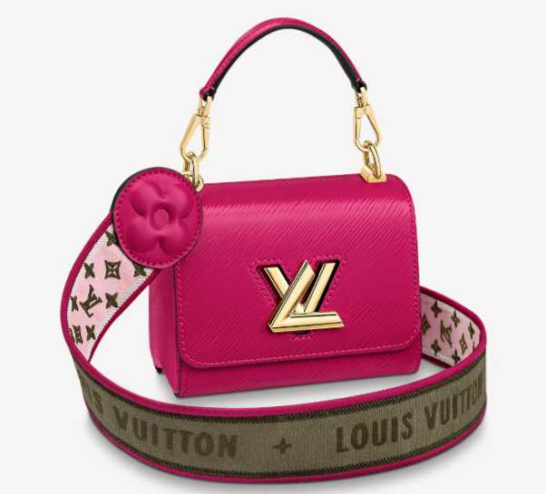 Louis Vuitton Outlet original TWIST MM M57050 Agathe Rose Pink