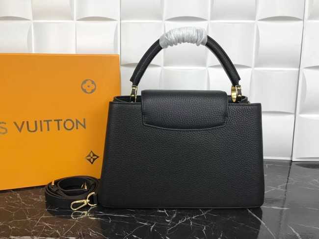 Louis Vuitton Outlet Original Leather CAPUCINES PM M52963 Black