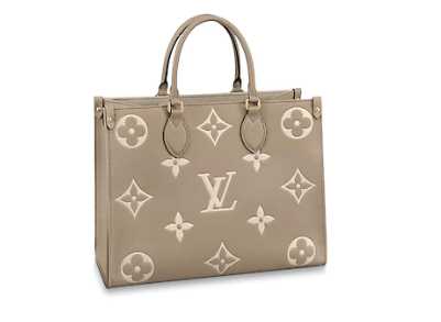 Louis Vuitton Outlet Original Onthego medium tote bag M45495 grey