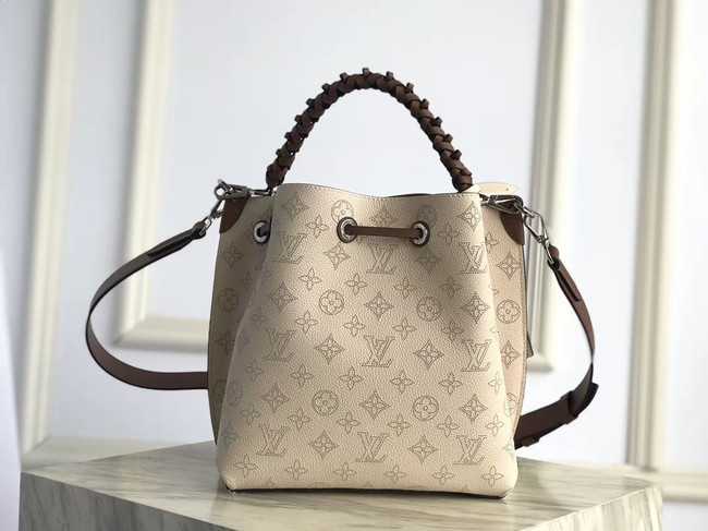 Louis Vuitton Outlet original Mahina Leather MURIA M55800 Creme Beige