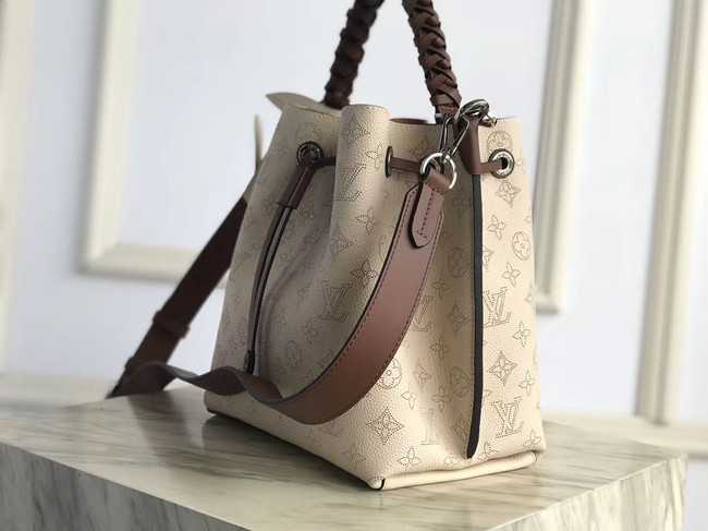 Louis Vuitton Outlet original Mahina Leather MURIA M55800 Creme Beige