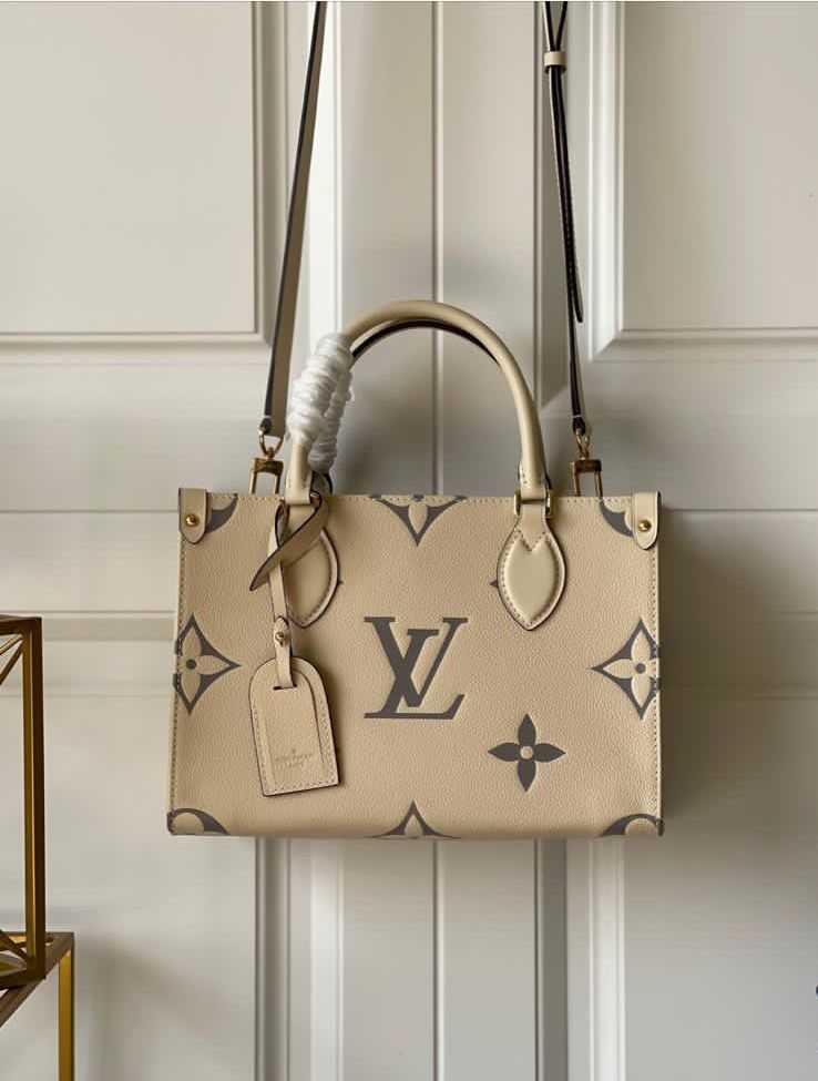 Louis Vuitton Outlet Original Onthego small tote bag M45653 cream