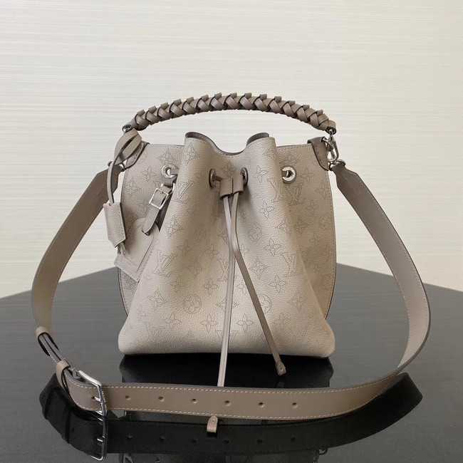 Louis Vuitton Outlet original Mahina Leather MURIA M55800 grey