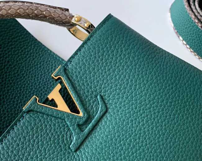 Louis Vuitton Outlet Original Taurillon leather CAPUCINES BB M95509 green