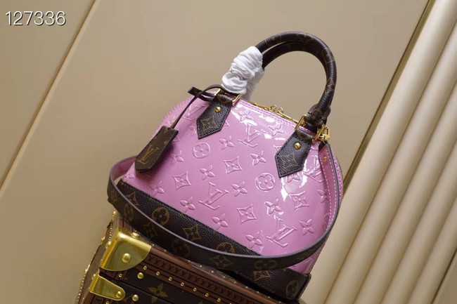 Louis Vuitton Outlet Monogram Vernis Alma BB Tote Bag M91606 pink