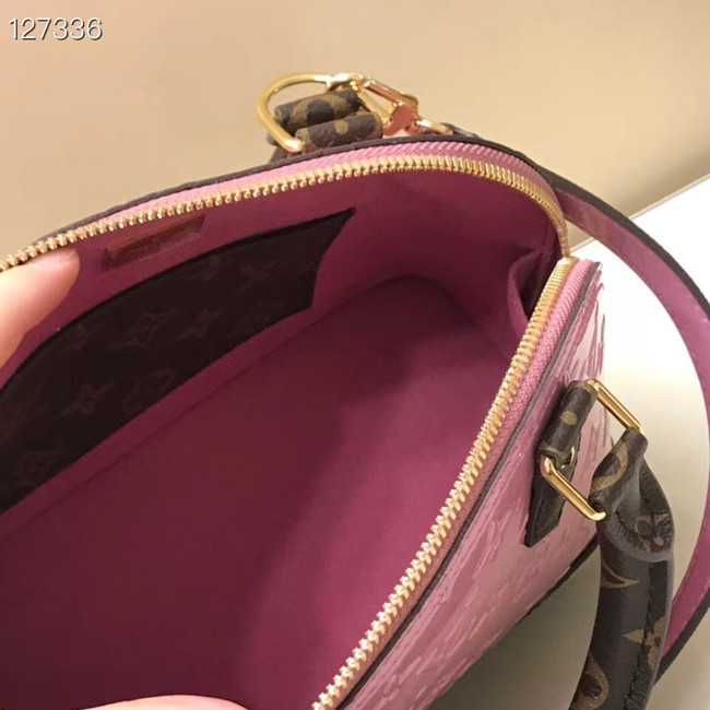 Louis Vuitton Outlet Monogram Vernis Alma BB Tote Bag M91606 pink