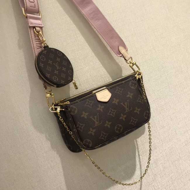 Louis Vuitton Outlet original monogram canvas Shoulder Bag MULTI-POCHETTE ACCESSOIRES M44840